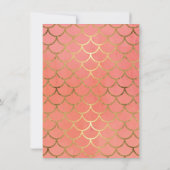 Invitation Dîner Formel de Réception de Mariage Coquillage Ar (Dos)