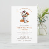 Invitation Dîner Friendsgiving (Debout devant)
