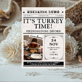 Invitation Dîner Friendsgiving de la fête d'Action de grâce d
