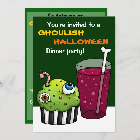 Invitation Dîner Ghouween (Devant / Derrière)