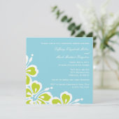 Invitation Dîner Hibiscus Dîner De Plaisir/Répétition Invitat (Debout devant)