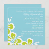 Invitation Dîner Hibiscus Dîner De Plaisir/Répétition Invitat (Devant / Derrière)