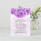 Invitation Dîner hydrangée violet hydrangea hydrangea4 (Debout devant)