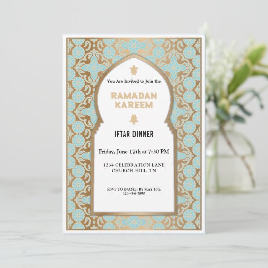 Invitation Dîner iftar du Ramadan (Debout devant)