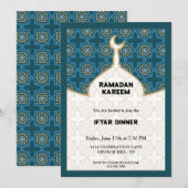 Invitation Dîner iftar du Ramadan (Devant / Derrière)