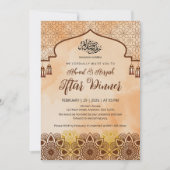 Invitation Dîner Iftar Mandala Terracotta Rustique Ramadan (Devant)