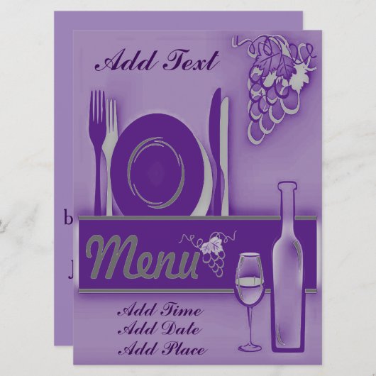 Invitation Dîner Initations (Devant / Derrière)