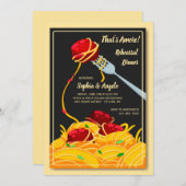 Invitation Dîner Italien (Devant / Derrière)