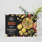 Invitation Dîner italien Anniversaire (Debout devant)