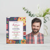 Invitation Dîner Italien Anniversaire Fête Pizza Déjeuner Pho (Debout devant)