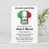 Invitation Dîner italien moderne (Debout devant)
