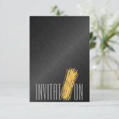 Invitation dîner italien personnalisé (Debout devant)