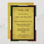 Invitation Dîner Italien Taille de l'invitation 5x7 (Devant / Derrière)