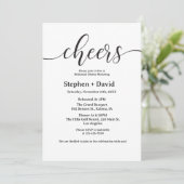 Invitation Dîner mariage moderne Cheval Rehasal (Debout devant)