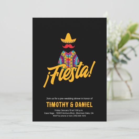 Invitation Diner mexicain (Debout devant)