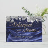 Invitation Dîner minimal de répétition de la Royal Navy moder (Debout devant)