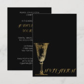 Invitation Dîner minimaliste (Devant / Derrière)