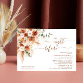 Invitation Dîner minimaliste de répétition moderne avant