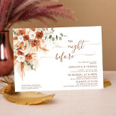 Invitation Dîner minimaliste de répétition moderne avant