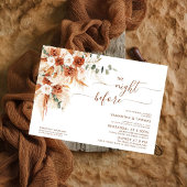 Invitation Dîner minimaliste de répétition moderne avant