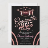 Invitation Dîner minimaliste rose customisé (Devant)