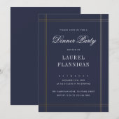 Invitation Dîner Mondain Formel (Devant / Derrière)