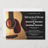 Invitation Dîner musical de répétition de guitare moderne (Devant)