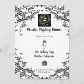 Invitation Dîner Mystère de Meurtre (Devant / Derrière)