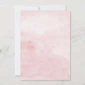 Invitation Dîner nuptial à base de thé rose pâle (Dos)