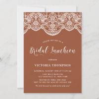 Dîner nuptial Brocade Lace Terracotta