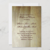 Invitation Dîner occidental de répétition de mariage de (Devant)