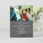 Invitation Dîner ou Wedding shower de répétition des manuscri (Debout devant)