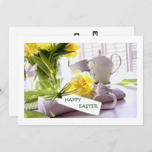 INVITATION DÎNER PÂQUES (Devant / Derrière)