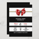 Invitation Diner partie PERSONNALISER (Devant / Derrière)