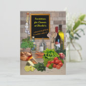 Invitation dîner (personnalisable) (Debout devant)