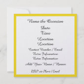 Invitation Dîner Pop Art / Cuisine / Événement alimentaire In (Dos)