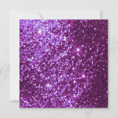 Invitation Dîner pourpre de répétition de mariage de parties (Dos)