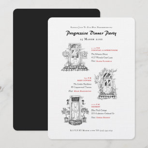Invitation Dîner Progressif aux Portes Avant Anglaises