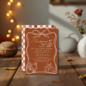 Invitation Dîner Retro Coquette Friendsgiving