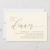 Invitation Dîner Romantique de Mariage en Intime avec une Fin (Devant)