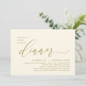 Invitation Dîner Romantique de Mariage en Intime avec une Fin (Debout devant)