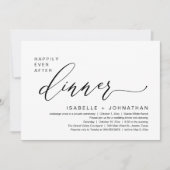 Invitation Dîner Romantique de Mariage en Intime pour un "Heu (Devant)