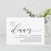 Invitation Dîner Romantique de Mariage en Intime pour un "Heu (Debout devant)