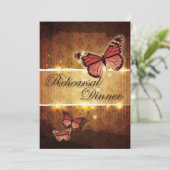 Invitation dîner romantique de répétition mariage de automne (Debout devant)