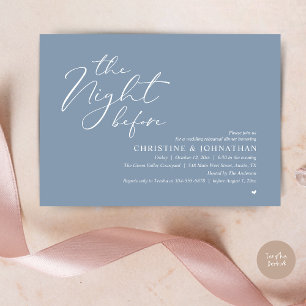Invitation Dîner Romantique la Veille de la Répétition de Mar