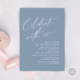 Invitation Dîner romantique Mariage, Célébrez avec nous