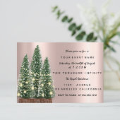 Invitation Dîner Rose fêté Noël (Debout devant)