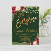 Invitation Dîner Royal Green Anniversaire (Debout devant)