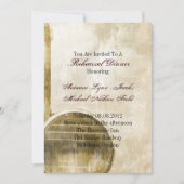 Invitation Dîner rustique de répétition de mariage de ferme (Devant)