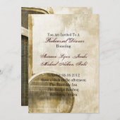 Invitation Dîner rustique de répétition de mariage de ferme (Devant / Derrière)